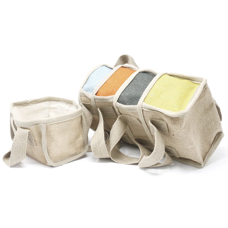 Mini Shopping Basket - 16x10x12cm Charcoal Portable Kitchen Storage Basket