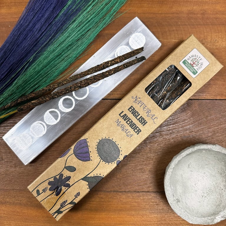 Natural Botanical English Lavender Incense Sticks - Soothing Home Fragrance
