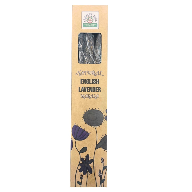 Natural Botanical English Lavender Incense Sticks - Soothing Home Fragrance