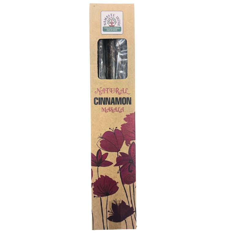 Natural Botanical Masala Cinnamon Incense - Handcrafted Home Fragrance
