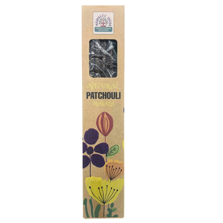 Natural Botanical Masala Incense - Patchouli Scented Aromatherapy Incense Sticks for Home Use