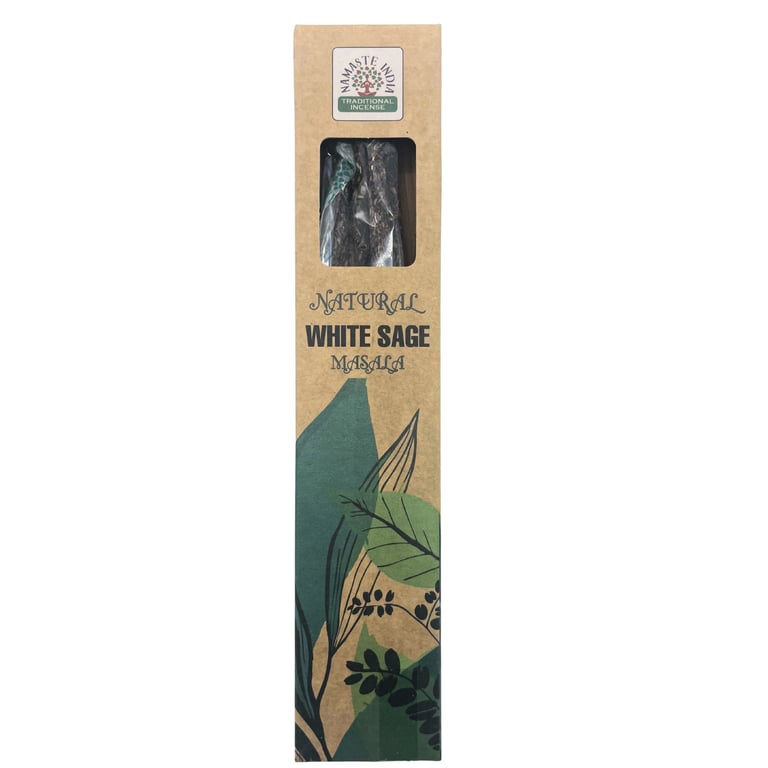 Natural Botanical White Sage Incense - Calming Herbal Scent for Home and Spiritual Use