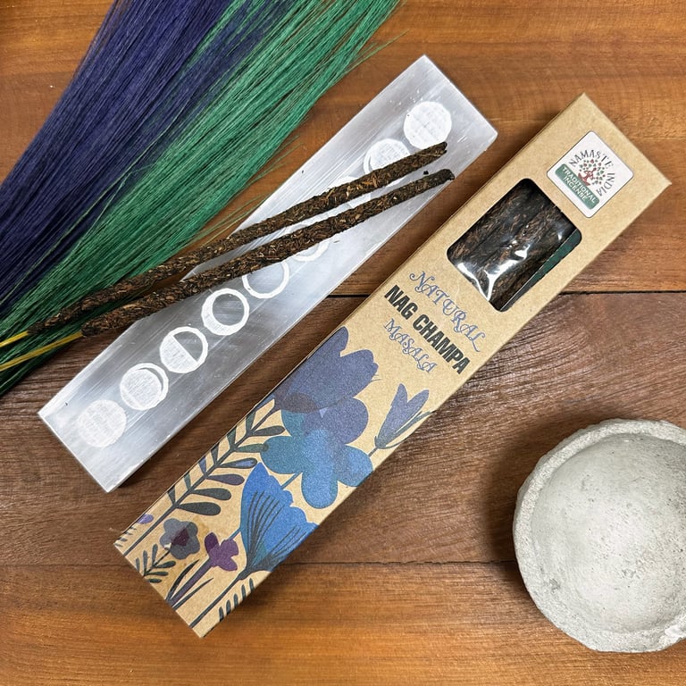 Natural Botanical Nag Champa Incense Sticks - Spiritual Home Fragrance Aid