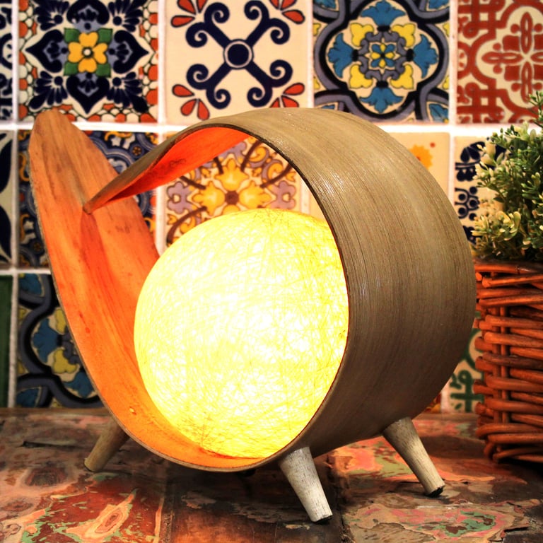 Coconut Wrapover Lamp - Natural & Sustainable Lighting (Natural Coconut Lamp)