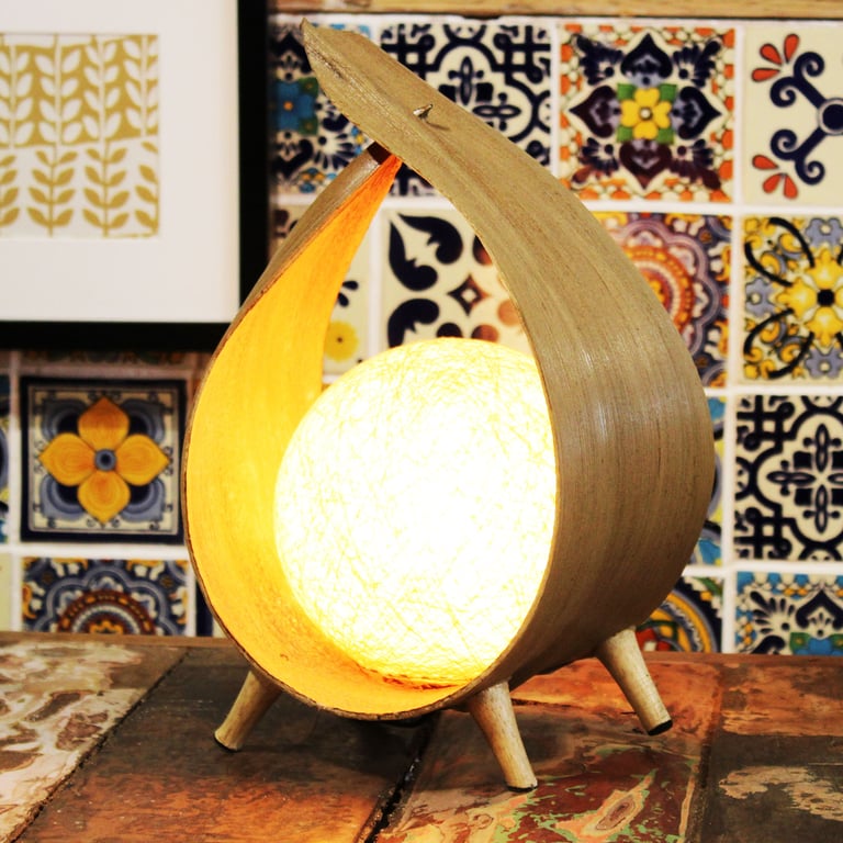 Coconut Natural Lamp - Eco-Friendly Design by Natural Loop