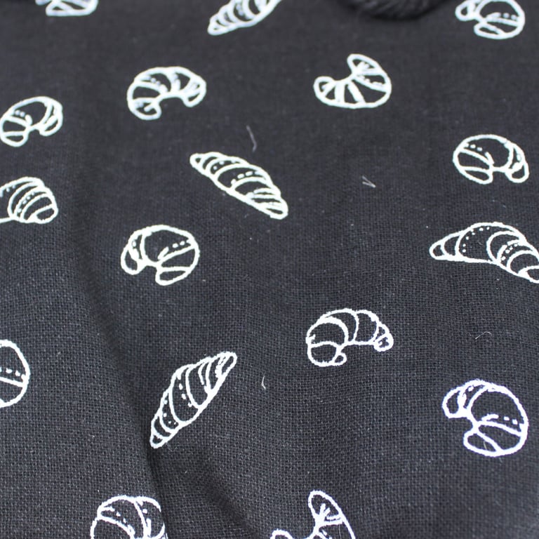 Natural Jute Cotton Gift Bag - Black Lined, Medium Size, Eco Friendly and Reusable