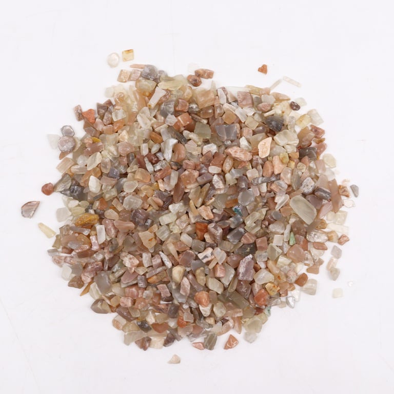 1KG Moonstone Gemstone Chips - Natural, High Quality