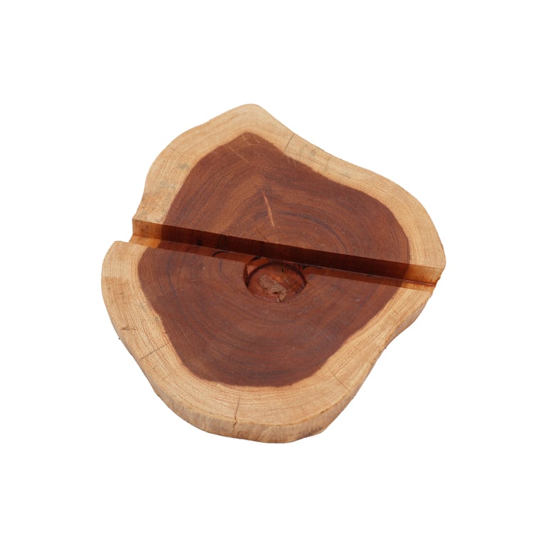 Large Wooden Phone Base - Natural Wood Phone Stand and Desk Holder for Home Decor