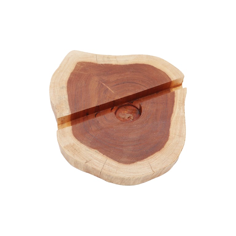 Large Wooden Phone Base - Natural Wood Phone Stand and Desk Holder for Home Decor