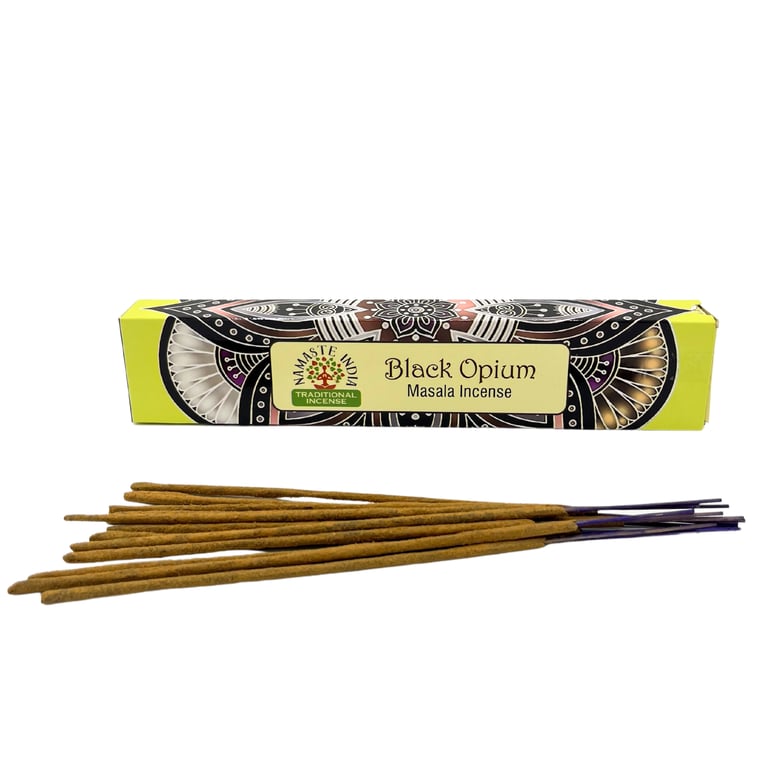 Namaste Mandala Black Opium Incense - Spiritual Home Fragrance for Meditation and Relaxation