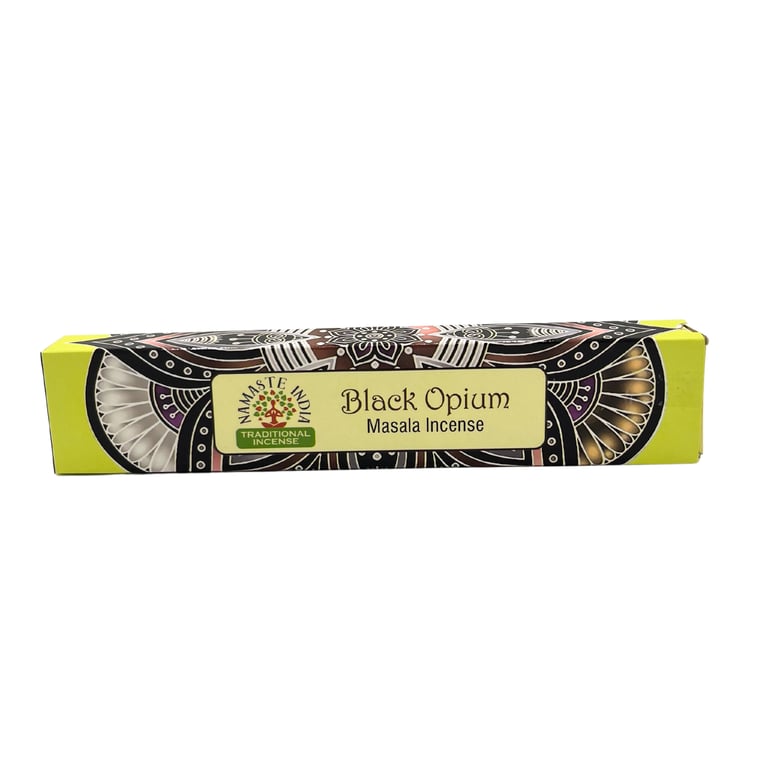 Namaste Mandala Black Opium Incense - Spiritual Home Fragrance for Meditation and Relaxation