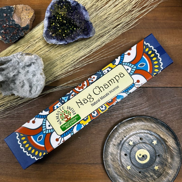 Namaste Mandala Masala Incense - Nagchampa Fragrance for Home Aromatherapy and Meditation