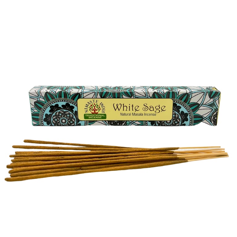 Namaste Mandala White Sage Incense - Natural Aromatherapy for Home and Spirituality