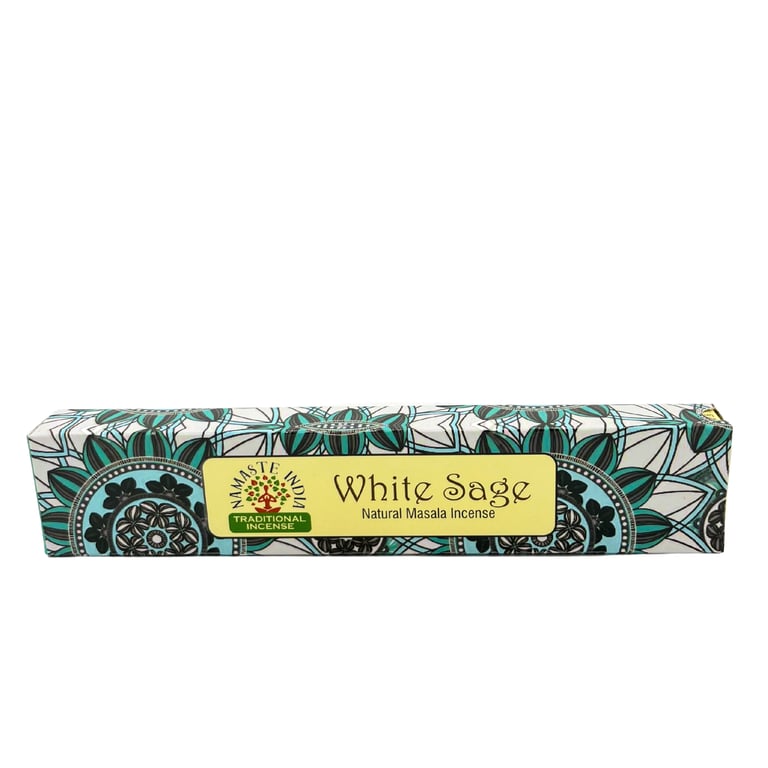 Namaste Mandala White Sage Incense - Natural Aromatherapy for Home and Spirituality