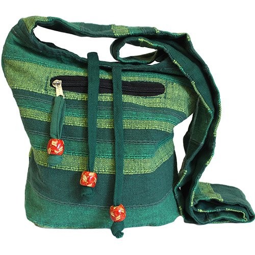 Nepal Forest Green Eco-Friendly Travel Sling Bag