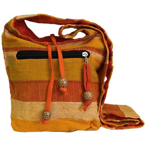 Nepal Sunrise Orange Sling Backpack - Durable Outdoor Travel Bag