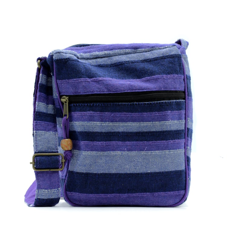 Nepal Sling Bag - Deep Sea Blues Adjustable Strap Large Travel Backpack Style Bag