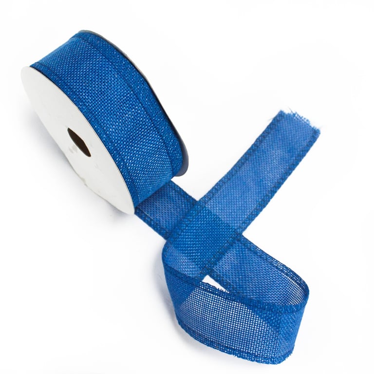 Natural Texture Navy Blue Ribbon - 38mm Wide, 20m Long Home Decor Craft Ribbon