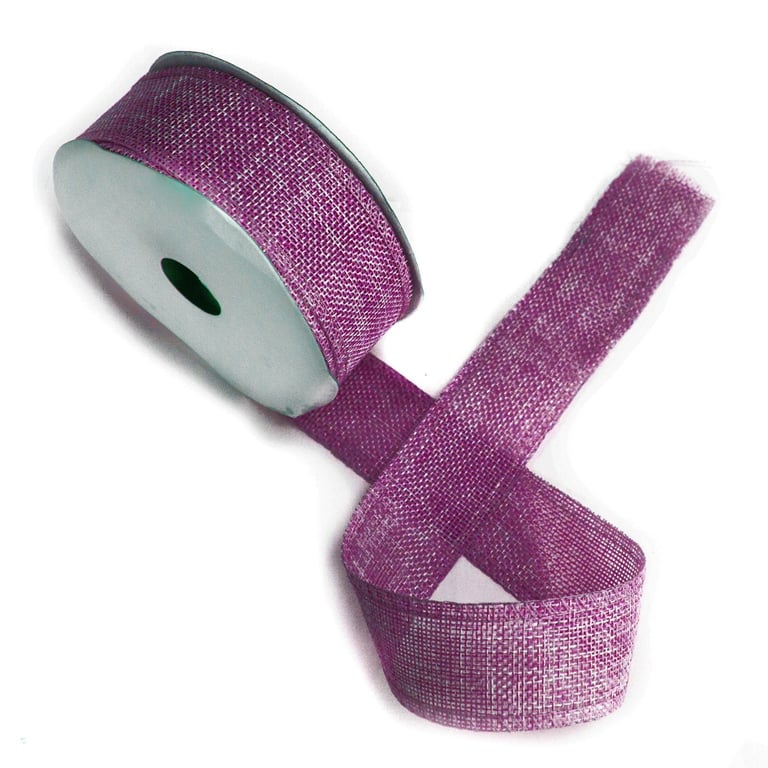 Natural Texture Ribbon - 38mm French Lavender Home Decor Ribbon, Craft and Floral Use