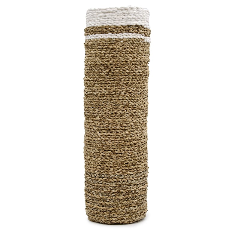 Seagrass Decor Set (2 Vases & 2 Bins) - Natural Style, Organizational Elegance