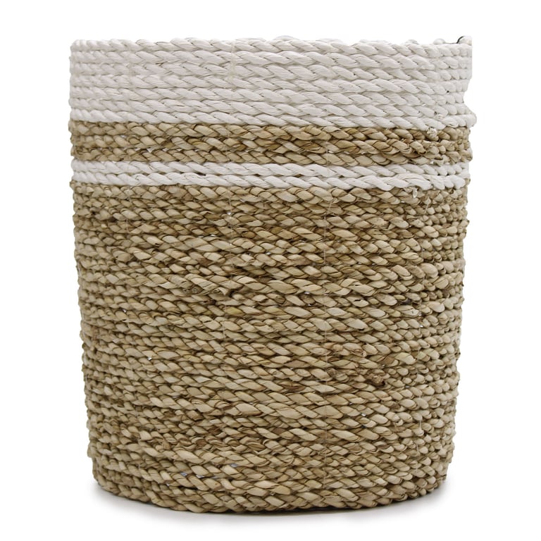 Seagrass Decor Set (2 Vases & 2 Bins) - Natural Style, Organizational Elegance