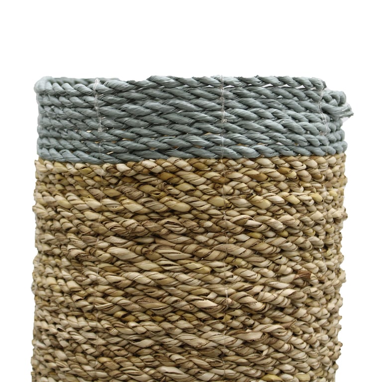 Raffia Seagrass Vase & Bin Set - Decorative Storage Solution by Brand Name