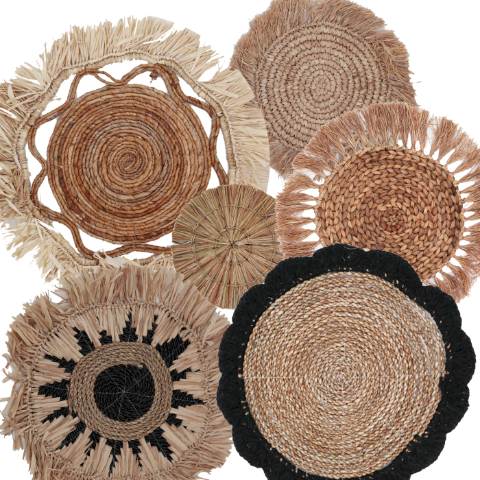 6-Piece Natural Wall Art Set - Kribo Collection