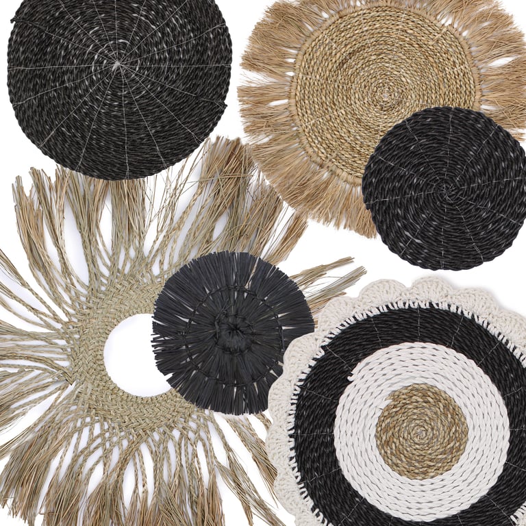 6 Piece Natural Wall Art Set - Abu-Abu Collection
