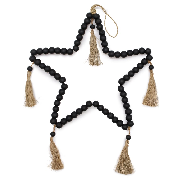 Large Beaded Star Mobil Ceiling Decoration 58x38cm Nursery Room Decor