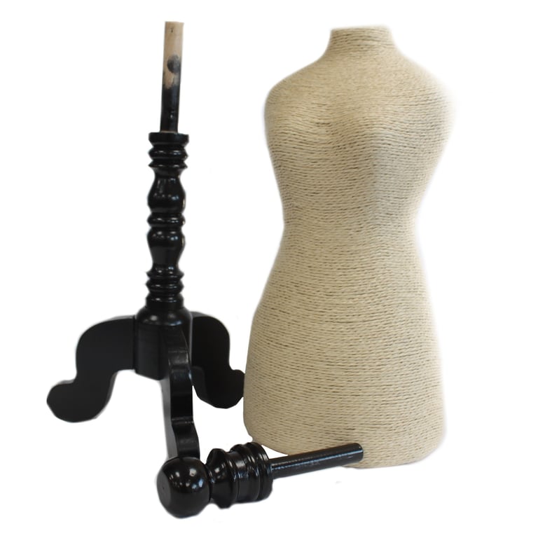 Wooden Jewelry Mannequin Stand - Natural Display - Cream (Brand Name)