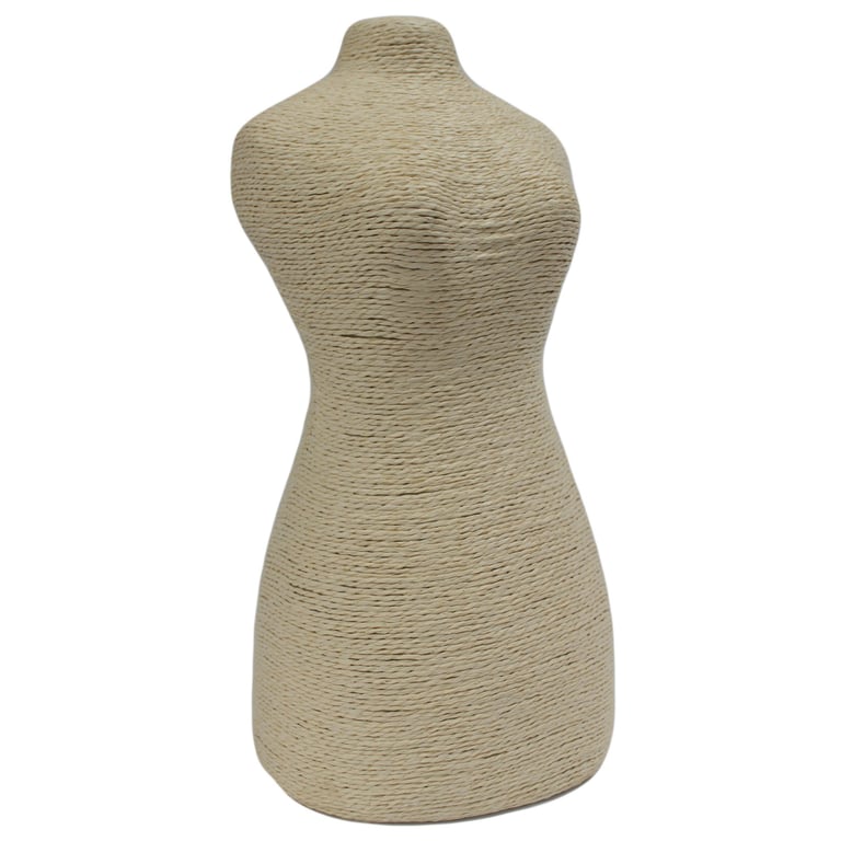 Wooden Jewelry Mannequin Stand - Natural Display - Cream (Brand Name)