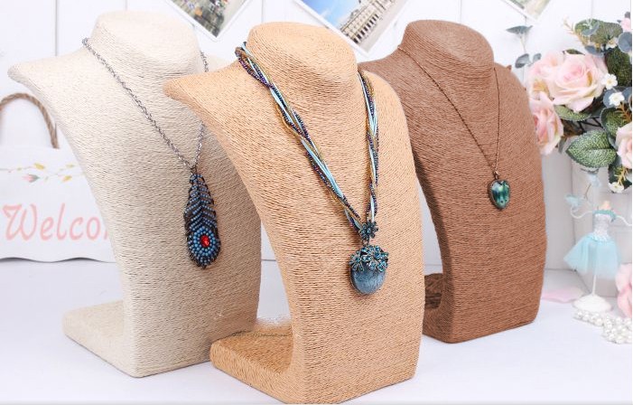 Large Cream Display Necklace - Durable & Stylish