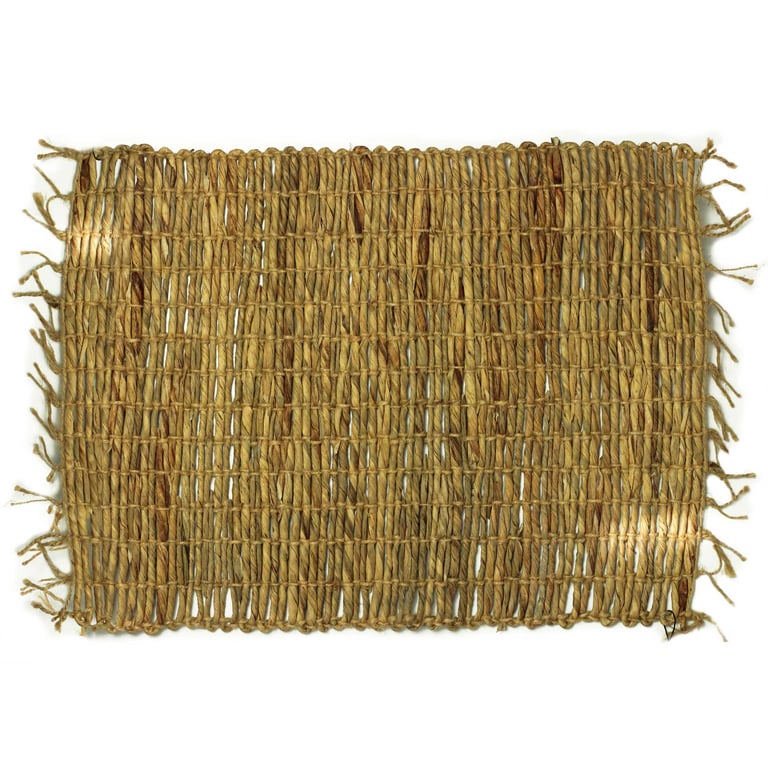 Water Hyacinth Robusta Fringe Natural Waterproof Decorative Placemat