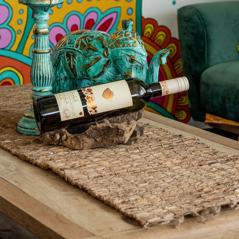 Water Hyacinth Robusta Fringe Table Runner - 150cm Outdoor Decorative Tablecloth