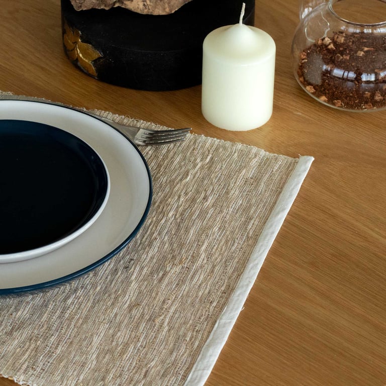 Vetiver Roots Natural Placemat - Eco-Friendly Kitchen Mat Decoration