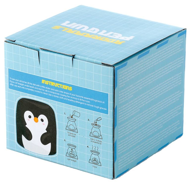 Penguin Shaped Ceramic Essential Oil Warmer Diffuser