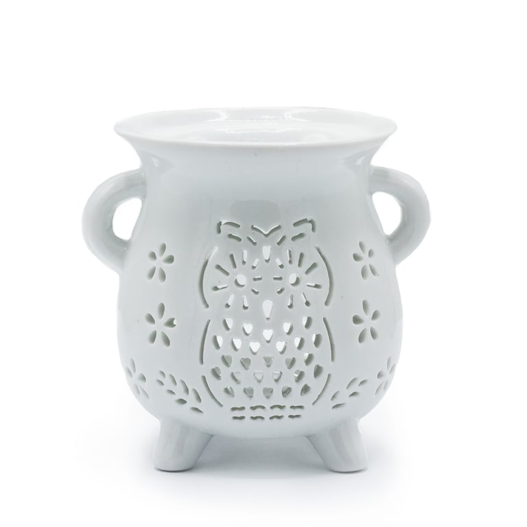 Children s Owl White Oil Burner - Home Decor Scented Diffuser for Kids Room