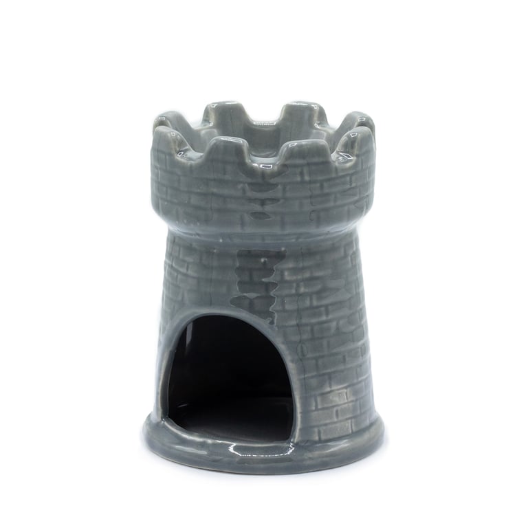 Grey Castle Oil Burner - Essential Oil Diffuser for Home Fragrance and Decor