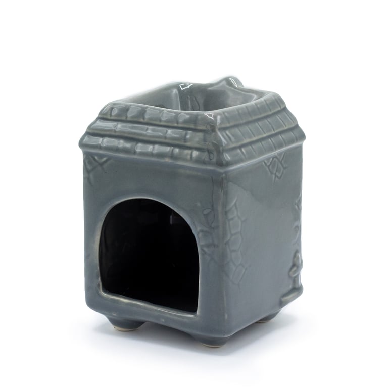 Grey Townhouse Oil Burner - Modern Home Heating Solution and Decorative Indoor Heater
