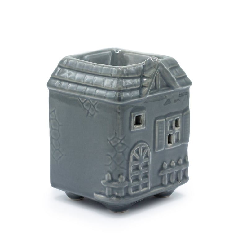 Grey Townhouse Oil Burner - Modern Home Heating Solution and Decorative Indoor Heater