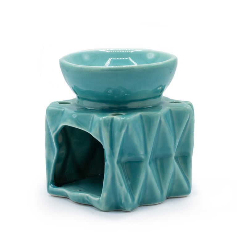Oil Burner Geometric - Modern Blue Decorative Lamp with Indoor Lighting Design