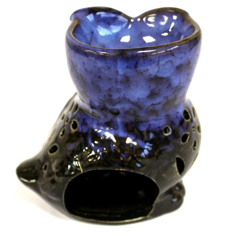 Classic Rustic Owl Side-on Oil Burner - Vintage Farmhouse Decor