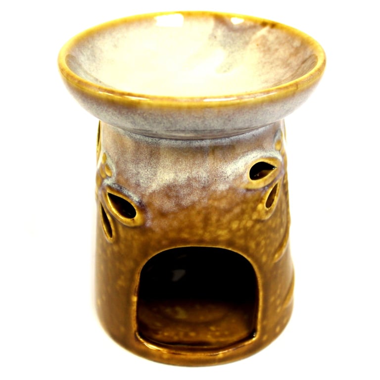 Classic Rustic Dragonfly Oil Burner - Vintage Farmhouse Decor
