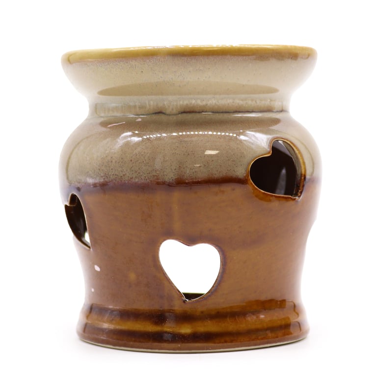 Classic Rustic Oil Burner - Heart Cut-out Assorted Vintage Home Fragrance Solution