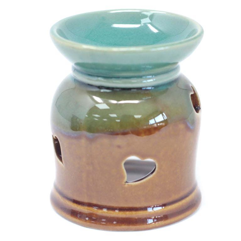 Classic Rustic Oil Burner - Heart Cut-out Assorted Vintage Home Fragrance Solution