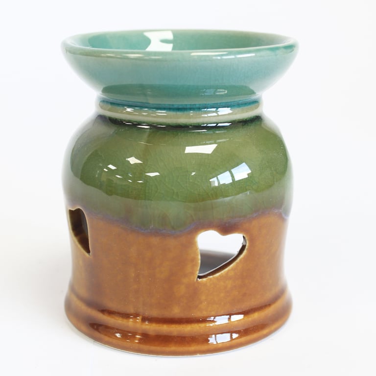 Classic Rustic Oil Burner - Heart Cut-out Assorted Vintage Home Fragrance Solution