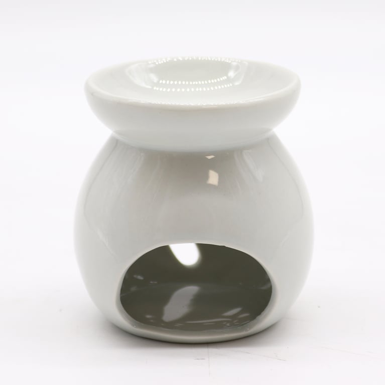Sm Classic White Oil Burner - Tree Cut-out Scented Diffuser for Home Decor and Indoor Fragrance