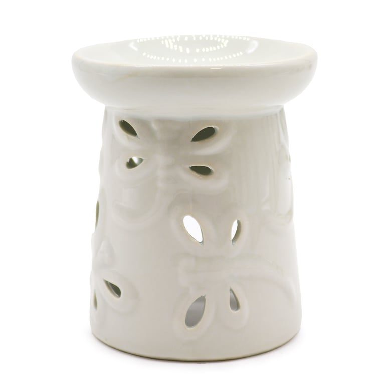 Classic White Oil Burner - Dragonfly Home Fragrance Aroma Diffuser Lamp