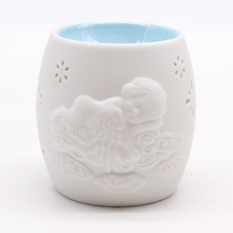 Cherubs Oil Burner - Home Fragrance and Aromatherapy Lamp with Assorted Design Options for Indoor Decoration and Room Freshening