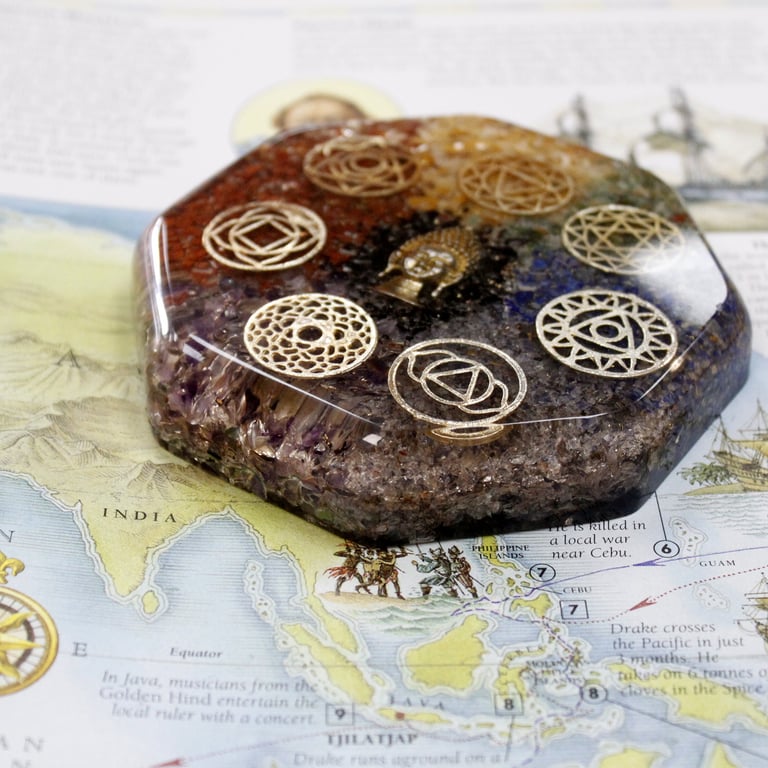 Orgonite Power Pack (Large Buddha Chakra) - Enhances Energy Balance